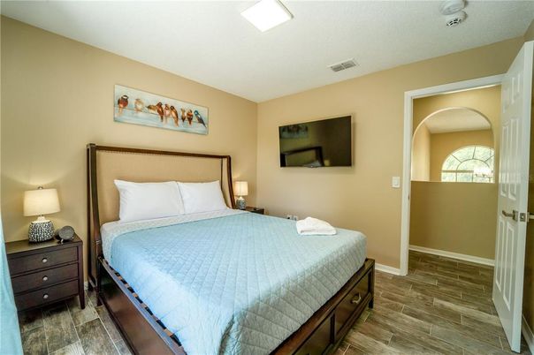 Bedroom, Interior, Wood Texture Flooring