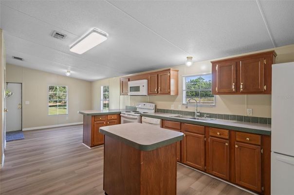Interior, Kitchen, Wood Texture Flooring