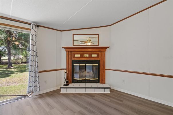 Fireplace, Interior, Wood Texture Flooring
