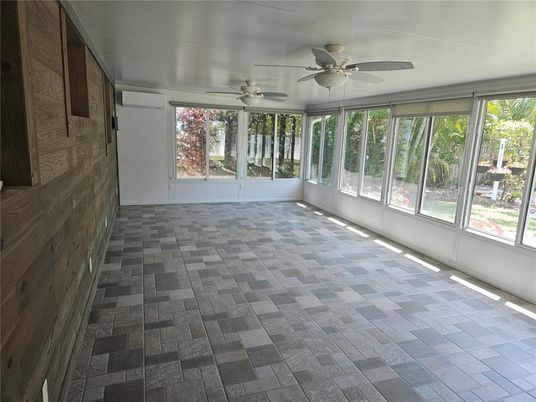 Empty room, Interior, Stone Walls, Sun Room