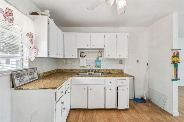 Interior, Kitchen, Wood Texture Flooring