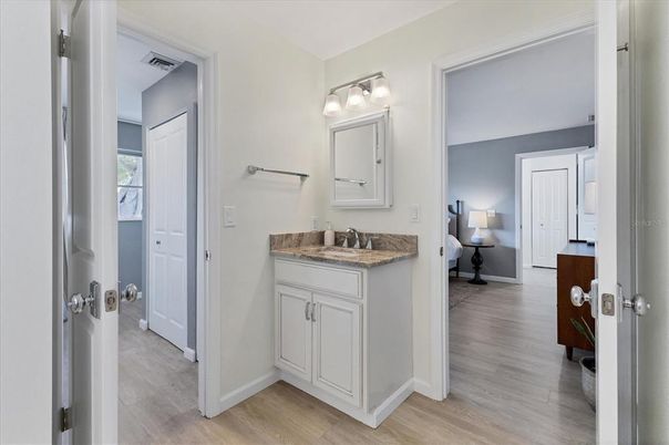 Bathroom, Interior, Wood Texture Flooring