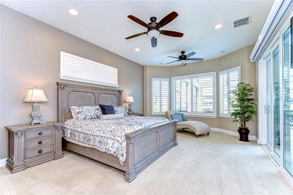 Bedroom, Interior, Recessed Lighting