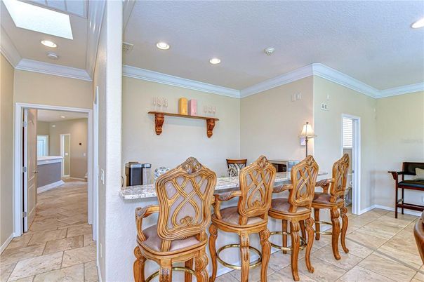 Dining room, Interior, Recessed Lighting