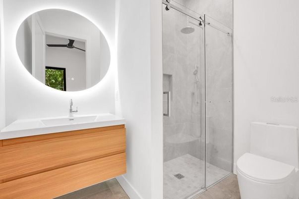 Bathroom, Glass Shower, Interior