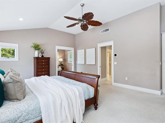 Bedroom, Interior, Recessed Lighting