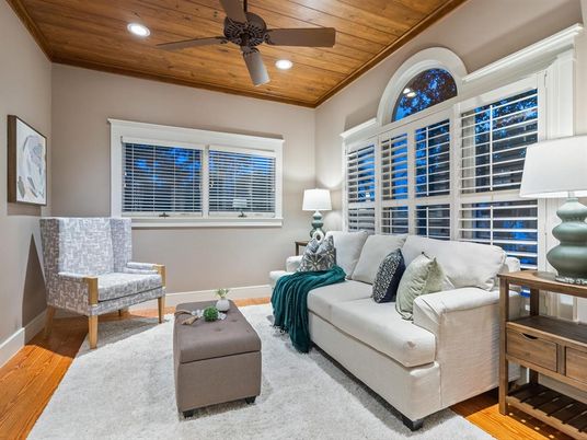 Interior, Living room, Recessed Lighting, Wooden Ceilings, Wood Texture Flooring