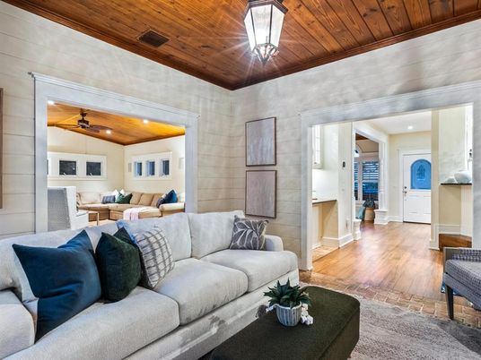 Interior, Living room, Recessed Lighting, Wooden Ceilings, Wood Texture Flooring