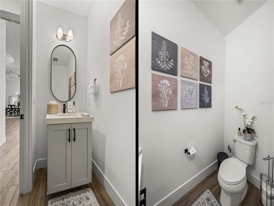 Bathroom, Interior, Wood Texture Flooring