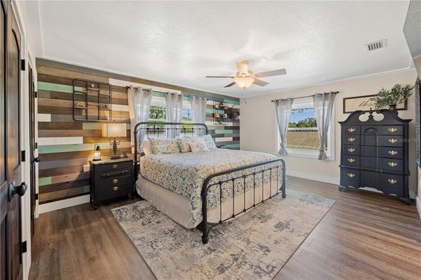 Bedroom, Interior, Wood Texture Flooring