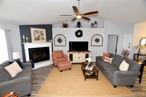 Fireplace, Interior, Living room, Wood Texture Flooring