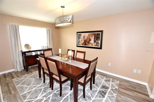 Dining room, Interior, Wood Texture Flooring