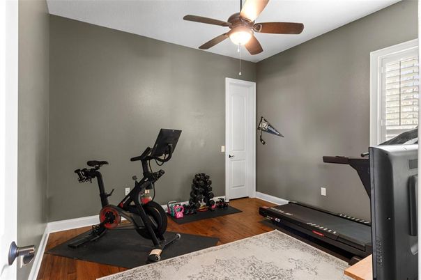 Fitness Equipment, Interior, Wood Texture Flooring