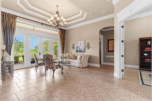 Chandelier, Interior, Living room, Recessed Lighting