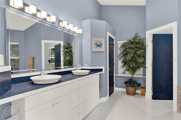 Bathroom, Dual Sink Vanities, Interior, Tile Countertops