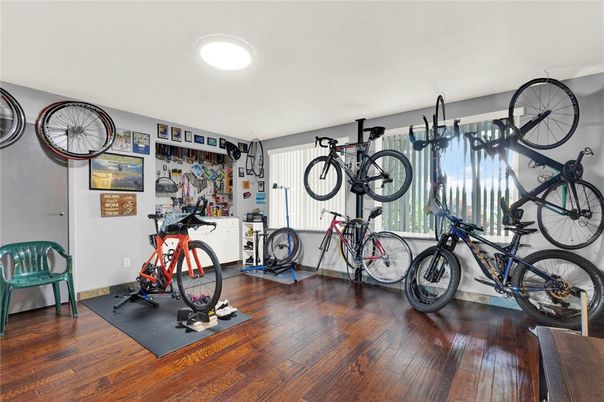 Fitness Equipment, Interior, Wood Texture Flooring