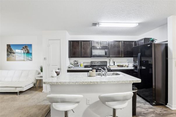 Interior, Kitchen, Wood Texture Flooring
