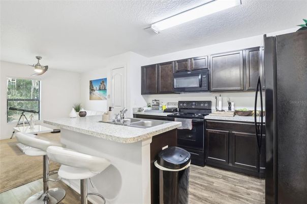 Interior, Kitchen, Wood Texture Flooring