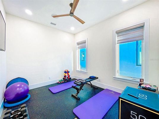 Fitness Equipment, Interior, Recessed Lighting