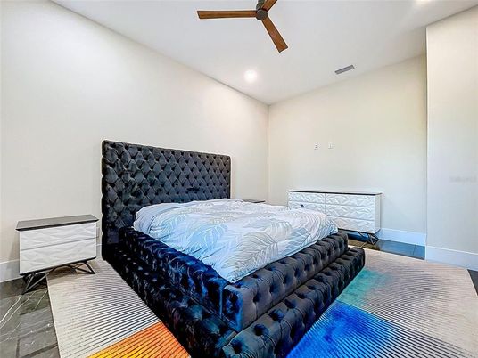 Bedroom, Interior, Recessed Lighting