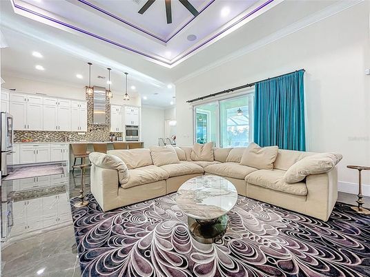 Interior, Kitchen, Living room, Pendant Lights, Recessed Lighting