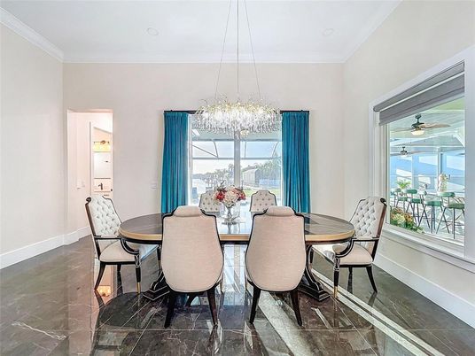 Chandelier, Dining room, Interior