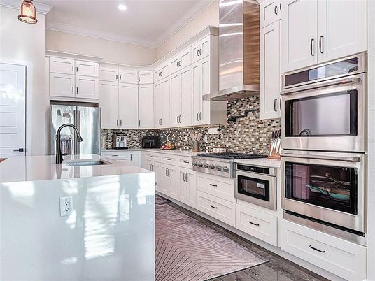 Interior, Kitchen, Recessed Lighting, Stainless Steel Appliances