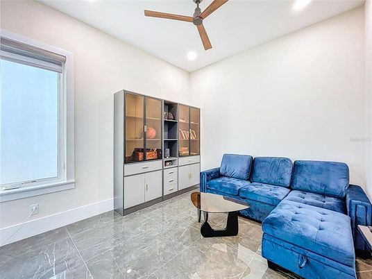 Interior, Living room, Recessed Lighting