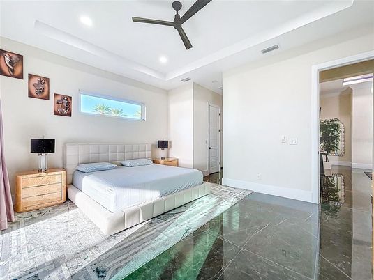 Bedroom, Interior, Recessed Lighting