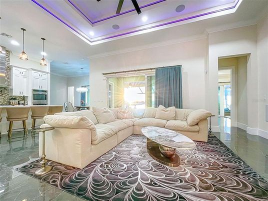Interior, Kitchen, Living room, Pendant Lights, Recessed Lighting