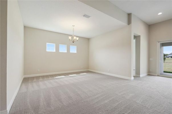Chandelier, Empty room, Interior, Recessed Lighting