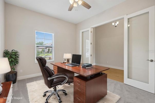 Home Office, Interior, Wood Texture Flooring