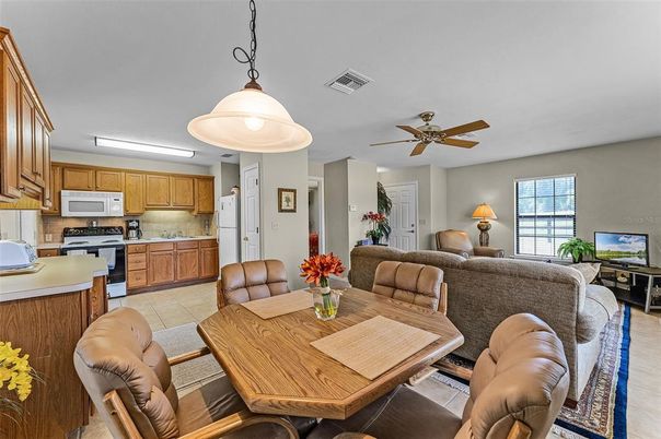 Dining room, Interior, Kitchen, Living room, Pendant Lights