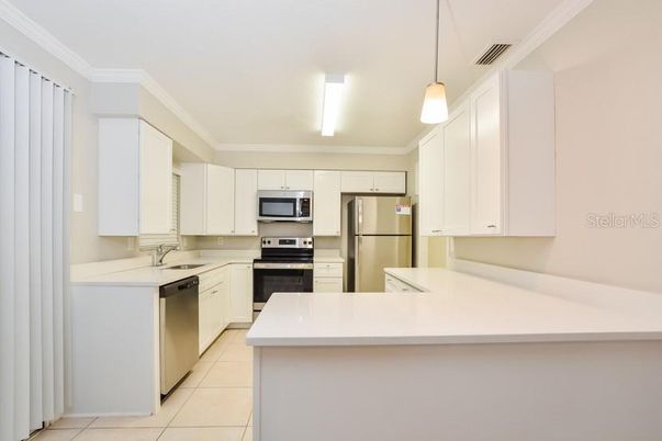 Interior, Kitchen, Pendant Lights, Stainless Steel Appliances