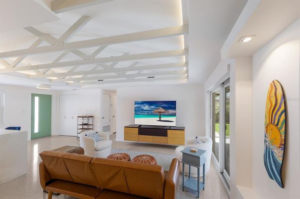 Interior, Living room, Recessed Lighting