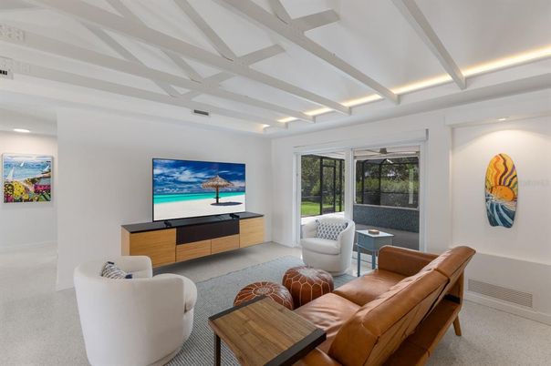 Interior, Living room, Recessed Lighting