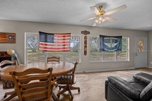 Dining room, Interior, Wood Texture Flooring