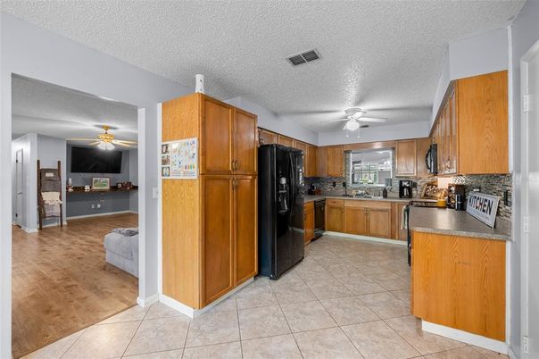 Interior, Kitchen, Wood Texture Flooring