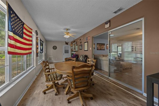 Dining room, Interior, Wood Texture Flooring