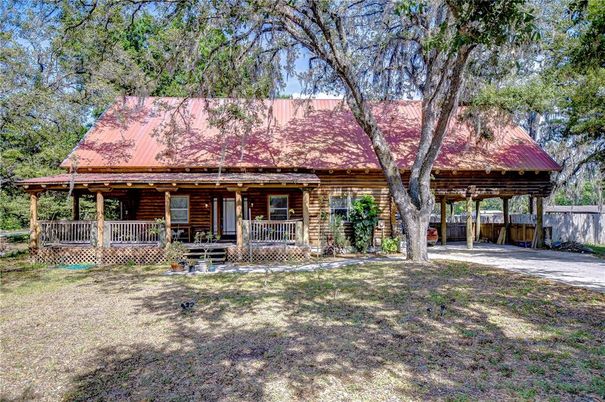 Backyard, Exterior, Facade, Log Home