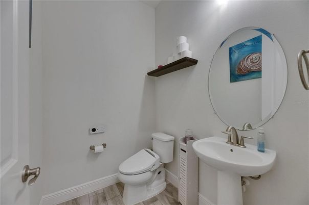 Bathroom, Interior, Wood Texture Flooring