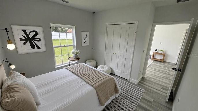 Bedroom, Interior, Wood Texture Flooring