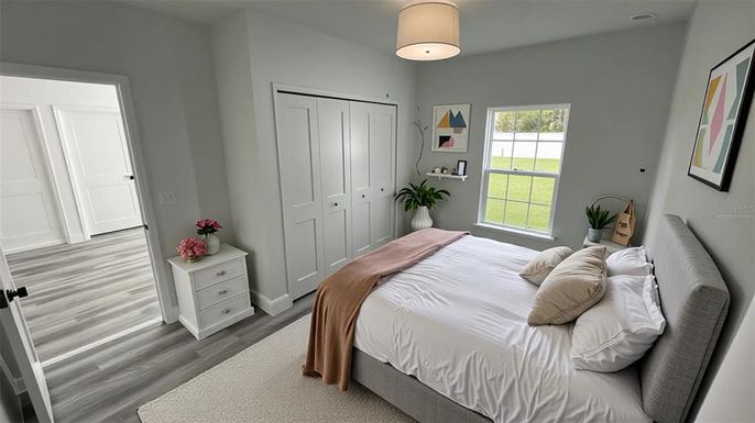 Bedroom, Interior, Wood Texture Flooring