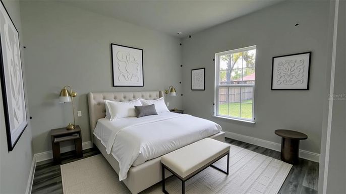 Bedroom, Interior, Wood Texture Flooring