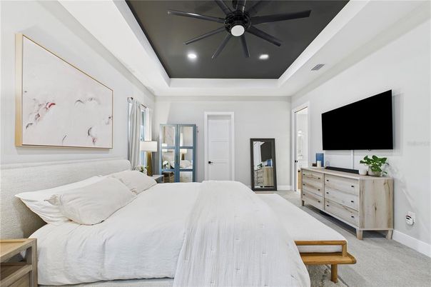 Bedroom, Interior, Recessed Lighting