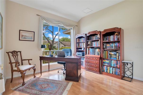 Home Office, Interior, Wood Texture Flooring