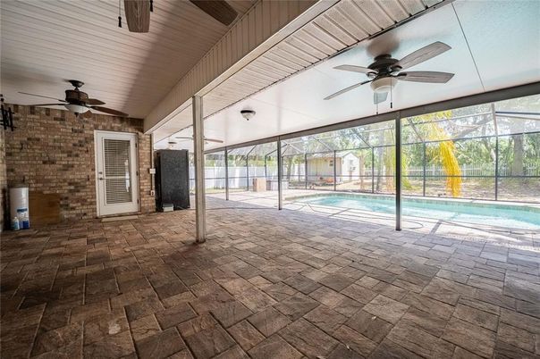 Interior, Pool, Stone Walls, Sun Room