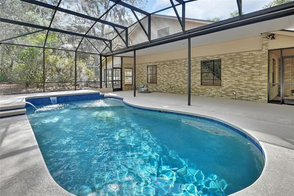 Glass Ceilings, Interior, Pool, Stone Walls, Sun Room