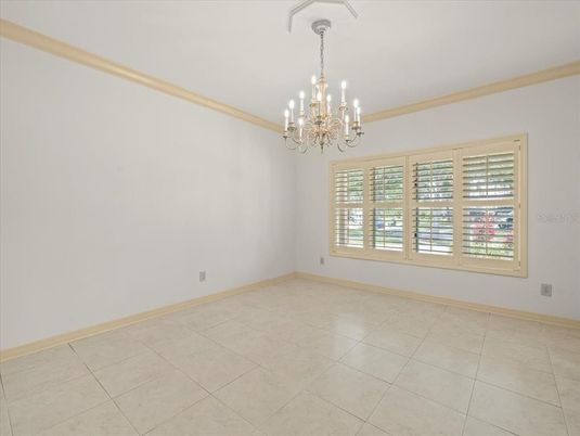 Chandelier, Empty room, Interior