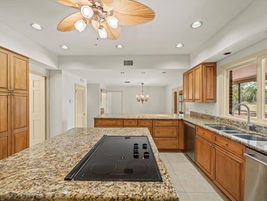 Chandelier, Interior, Kitchen, Recessed Lighting